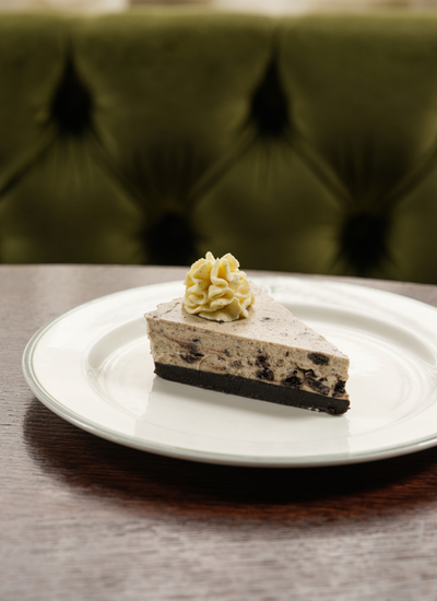 Oreo Cheesecake on a plate